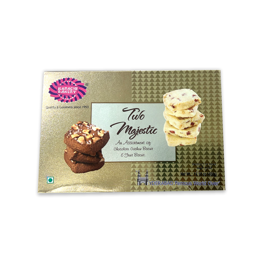 KARACHI BAKERY TULO MAJESTIC AN ASSONTMENT OF CHOCOLATE COSHEW BISCUIT ...