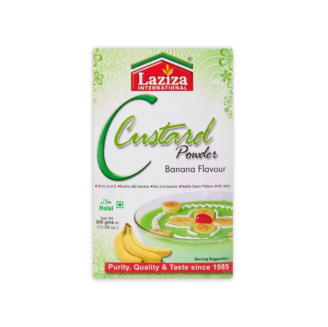 LAZIZA INTERNATIONAL CUSTARD POWDER BANANA FLAVOUR