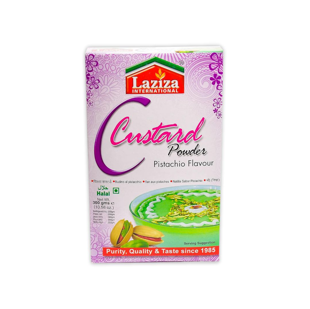 LAZIZA INTERNATIONAL CUSTARD POWDER PISTACHIO FLAVOUR