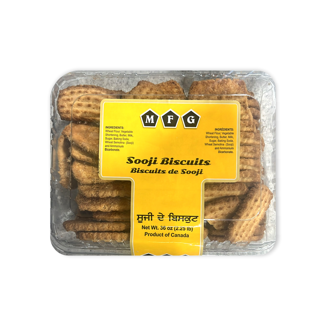 MFG SOOJI BISCUITS