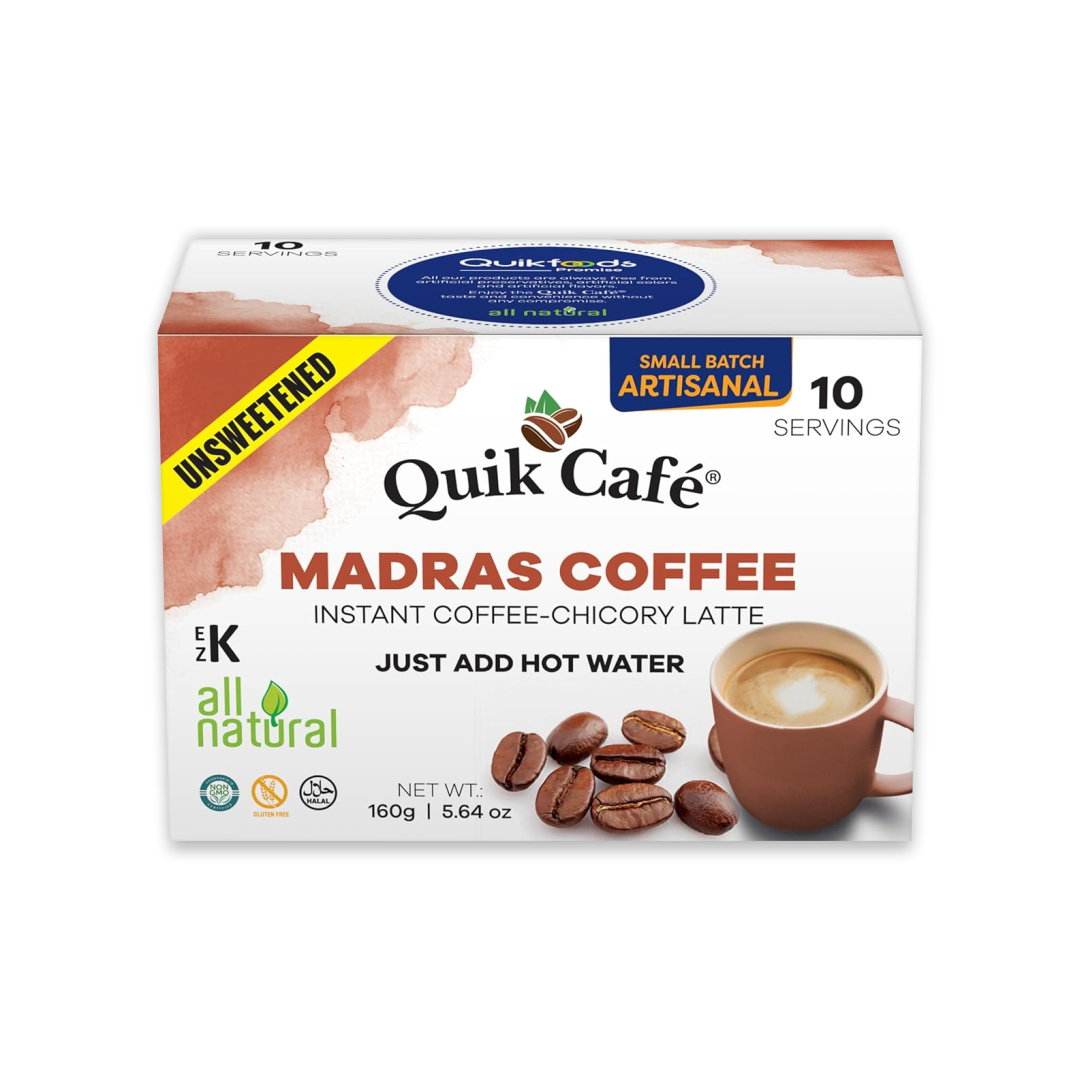 QUIK TEA MADRAS COFFEE 10 SACHETS