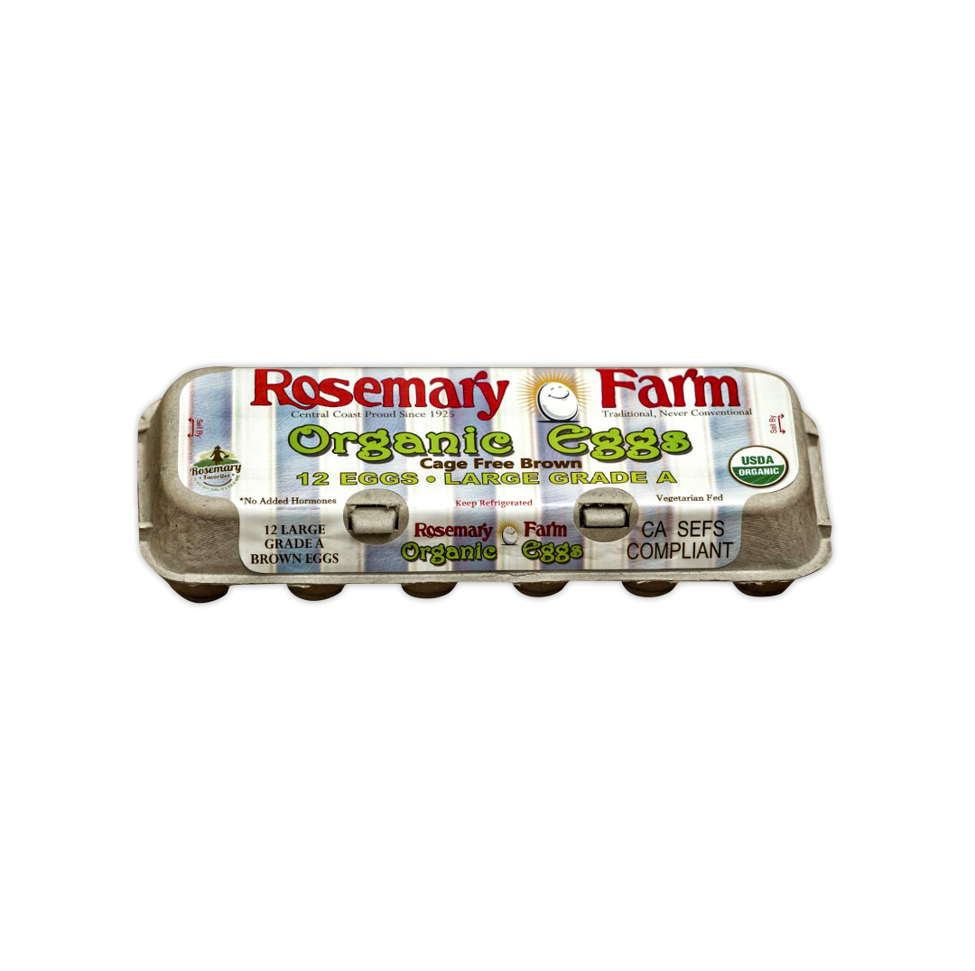 ROSEMARY FARM ORGANIC EGGS 12 EGGS LARGE GRADE A