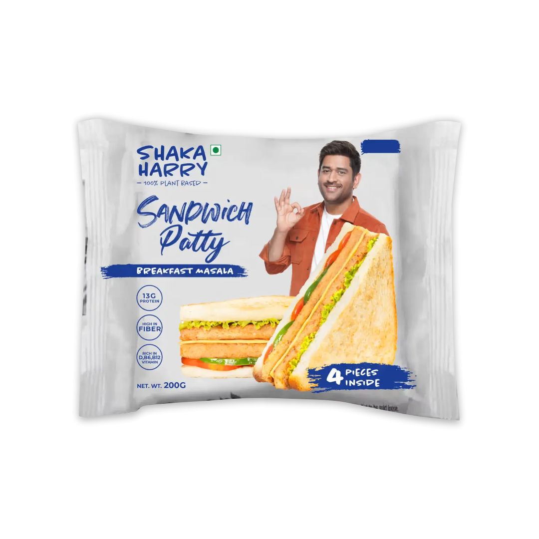 SHAKA HARRY SANDWICH PATTY ( BREAKFAST MASALA ) 4 PIECES