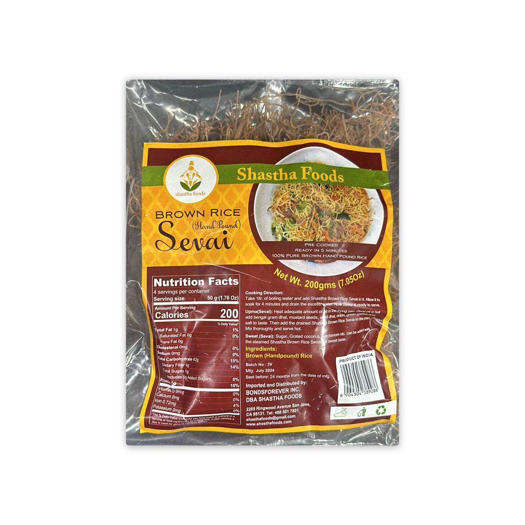 SHASTHA FOODS BROWN RICE ( HAND POUND )