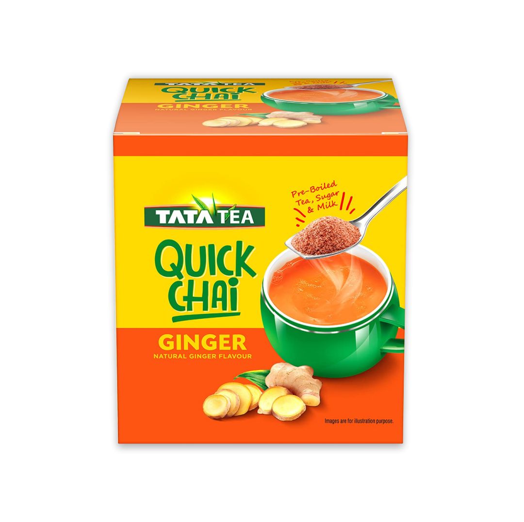 TATA TEA QUICK CHAI GINGER  ( 10 SACHETS )