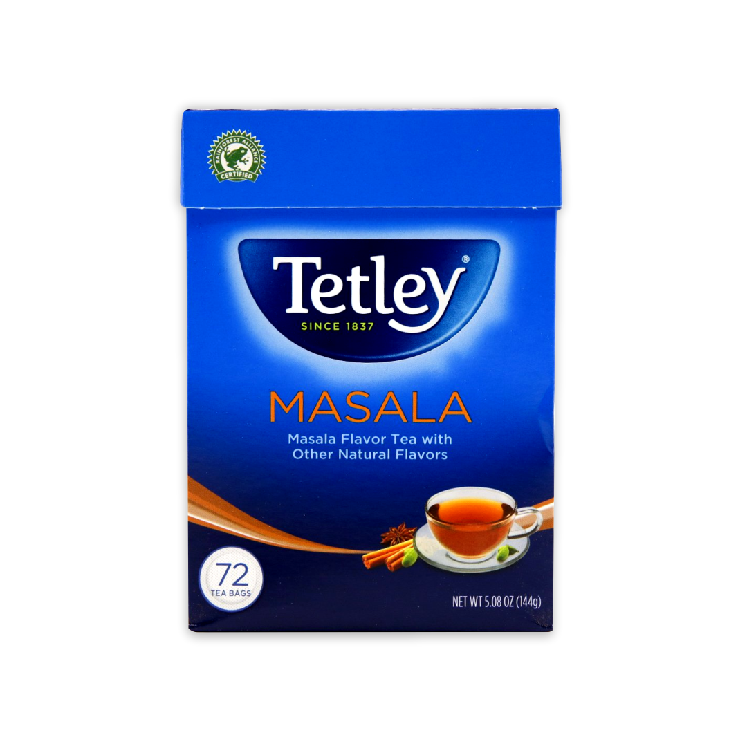 TETLEY MASALA TEA 72 TEA BAGS – New Indian Supermarket, Tracy