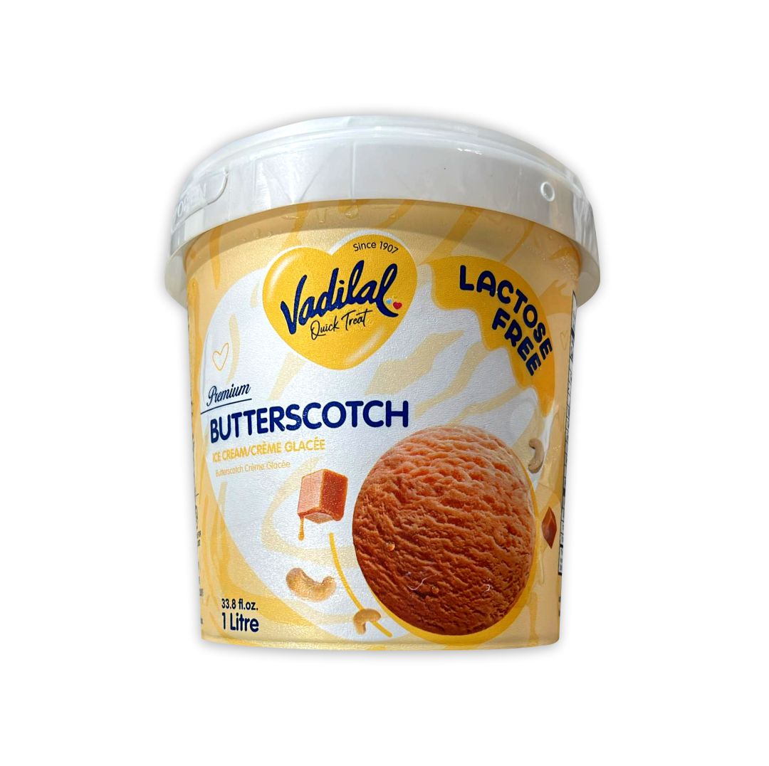 VADILAL BUTTERSCOTCH LACTOSE FREE ICE CREAM New Indian Supermarket Tracy VADILAL BUTTERSCOTCH LACTOSE FREE ICE CREAM New Indian Supermarket Tracy