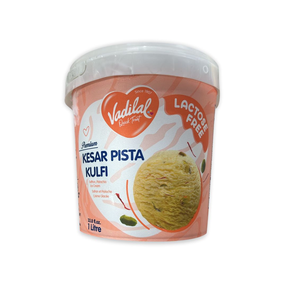 VADILAL KESAR PISTA KULFI LACTOSE FREE ICE CREAM