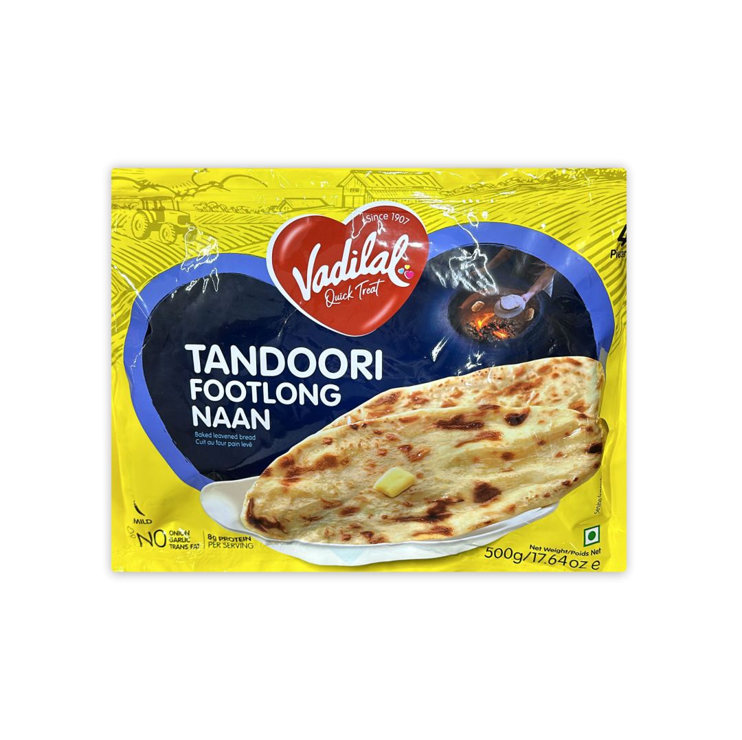 VADILAL TANDOORI FOOTLONG NAAN 4 PCS