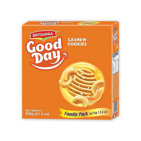 BRITANNIA GOOD DAY CASHEW COOKIES