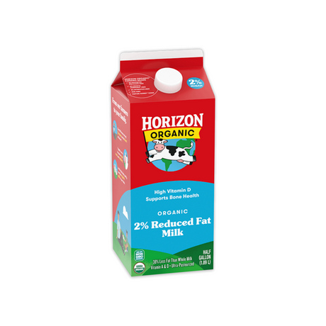 HORIZON ORGANIC 2% REDUCED FAT MILK