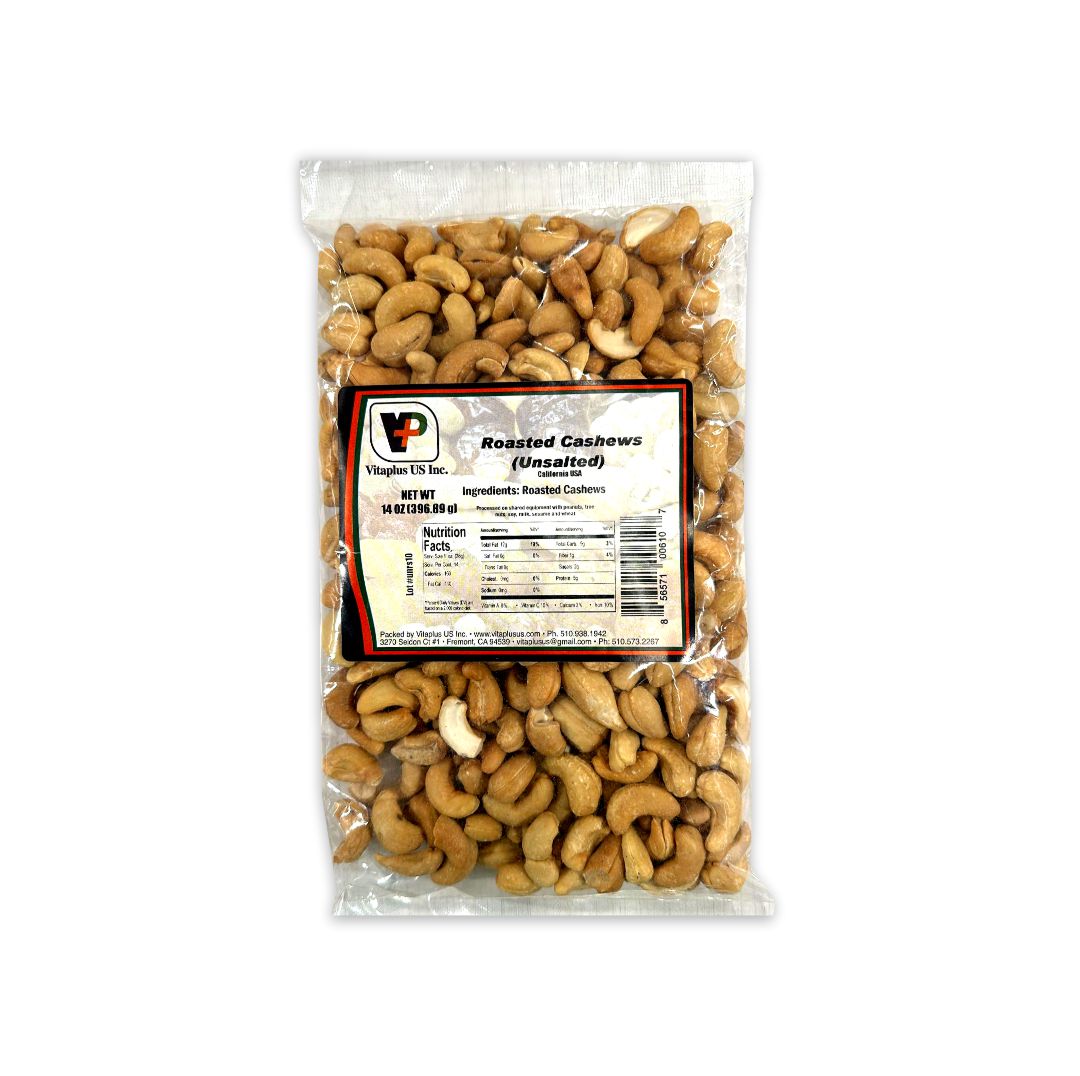 VP ROASTED CASHEWS (UNSALTED)