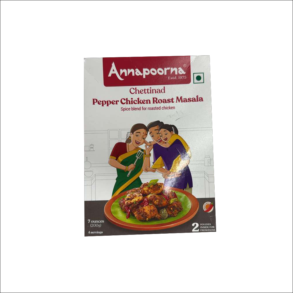 Annapoorna Chettinad Pepper Chicken Roast Masala