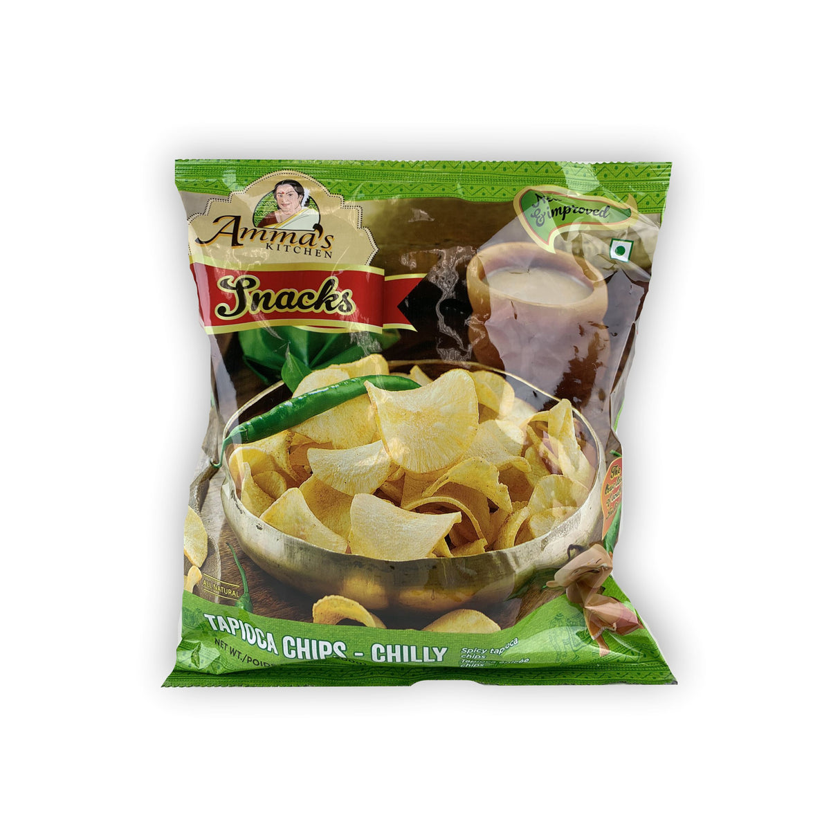 AMMA'S KITCHEN TAPIOCA CHIPS - CHILLY