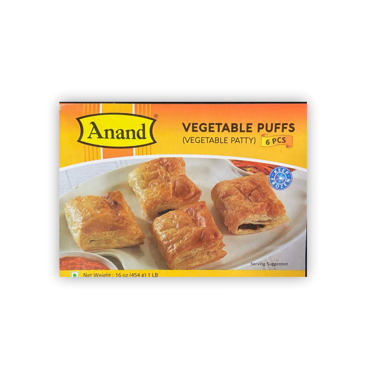 ANAND VEGETABLE PUFF 6 PCS