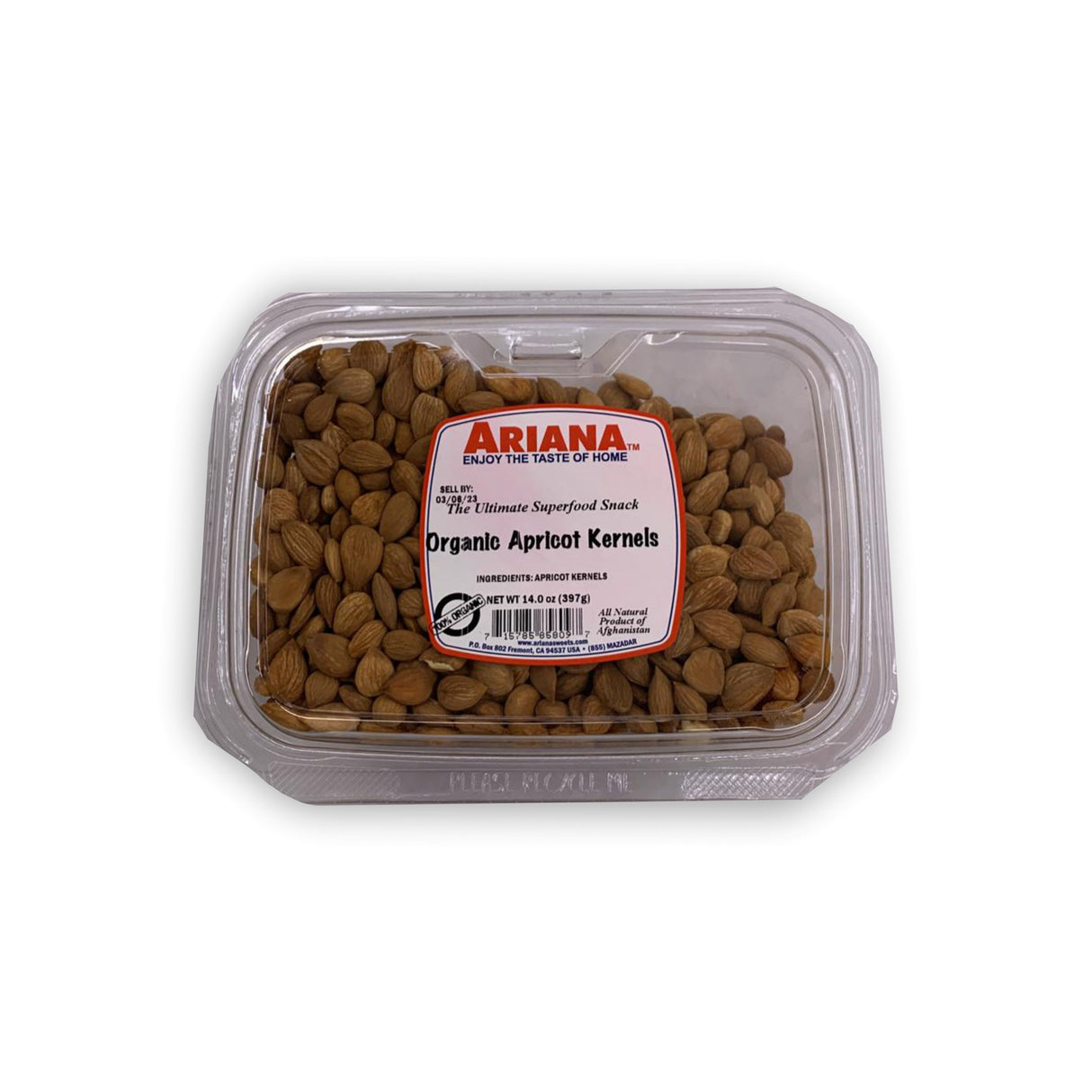 ARIANA ORGANIS APRICOT KERNELS