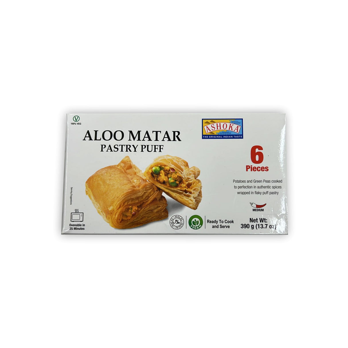 ASHOKA ALOO MATAR PASTRY PUFF 6PCS