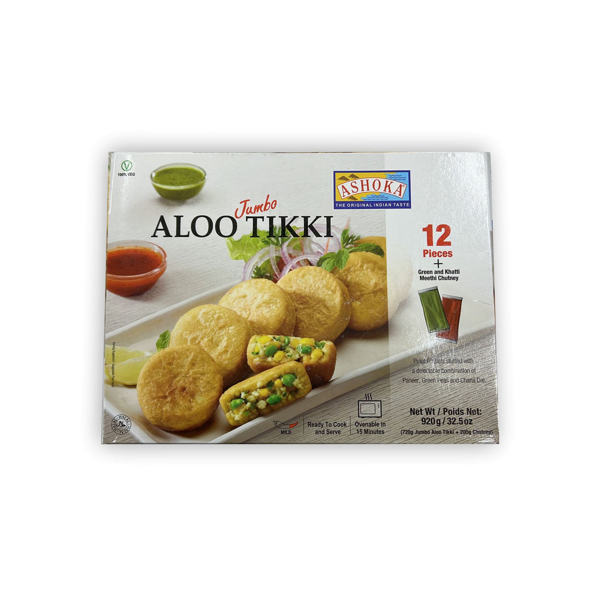 ASHOKA JUMBO ALOO TIKKI 12PCS