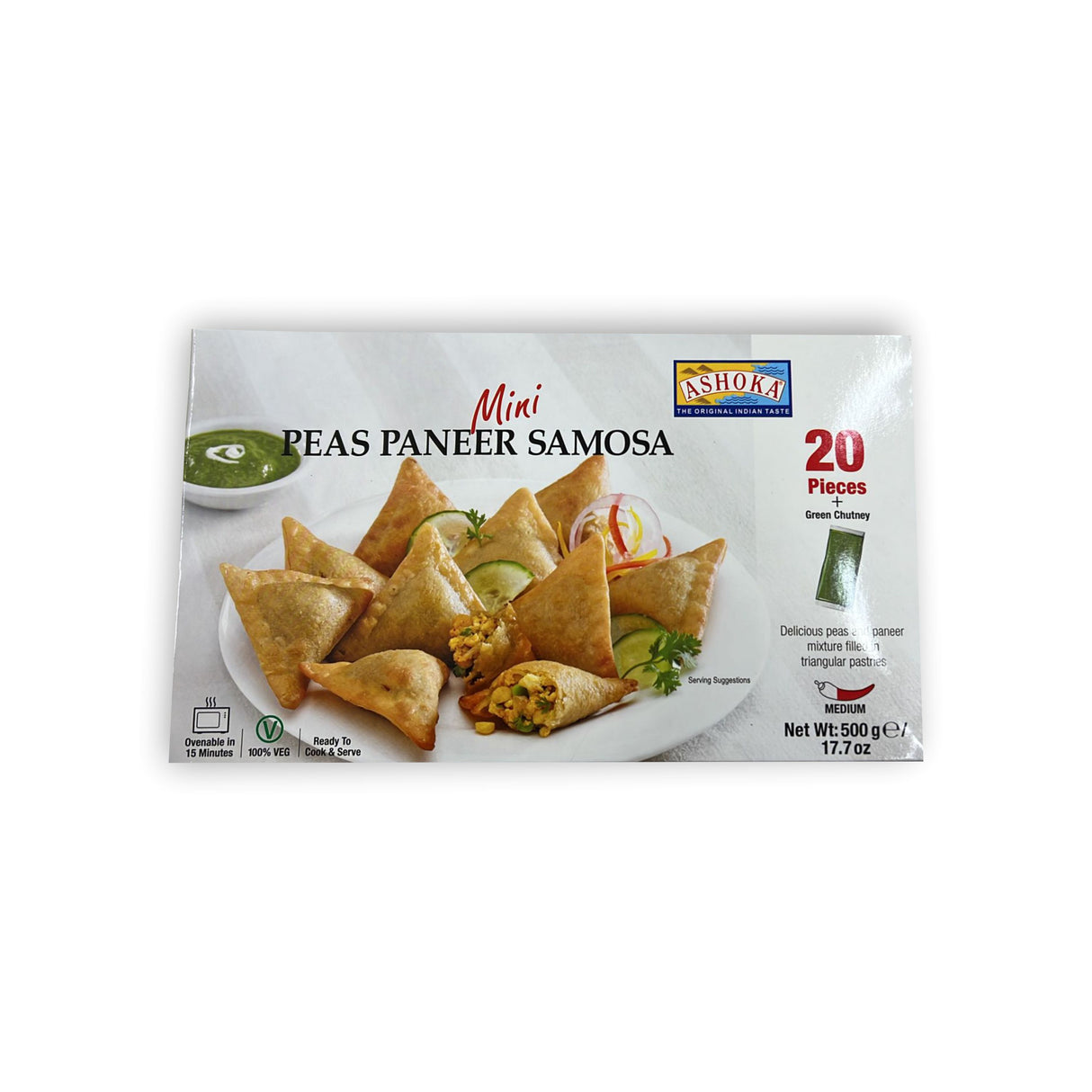 ASHOKA MINI PEAS PANEER SAMOSA 20PCS