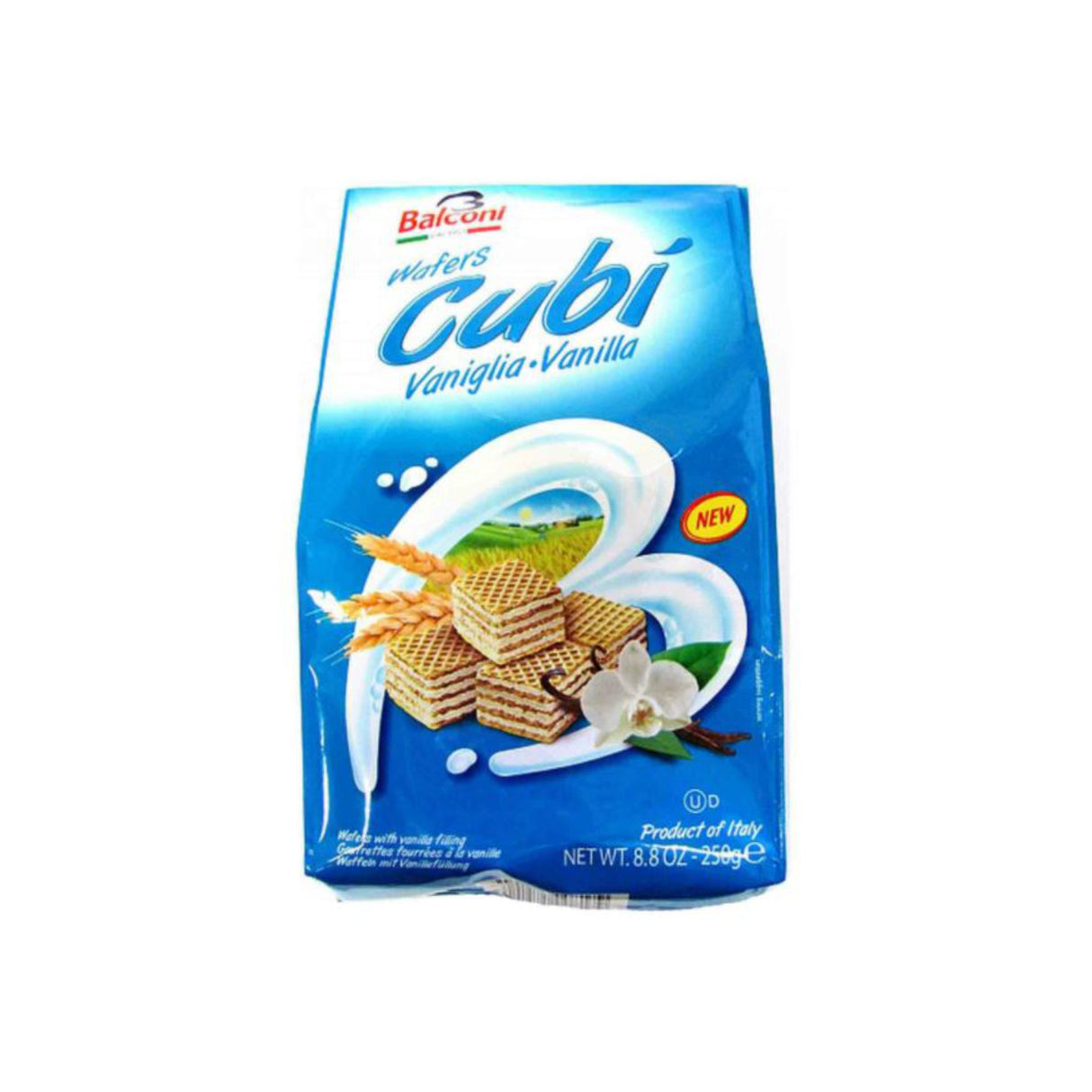 BALCONI CUBI WAFERS VANILLA  250GM