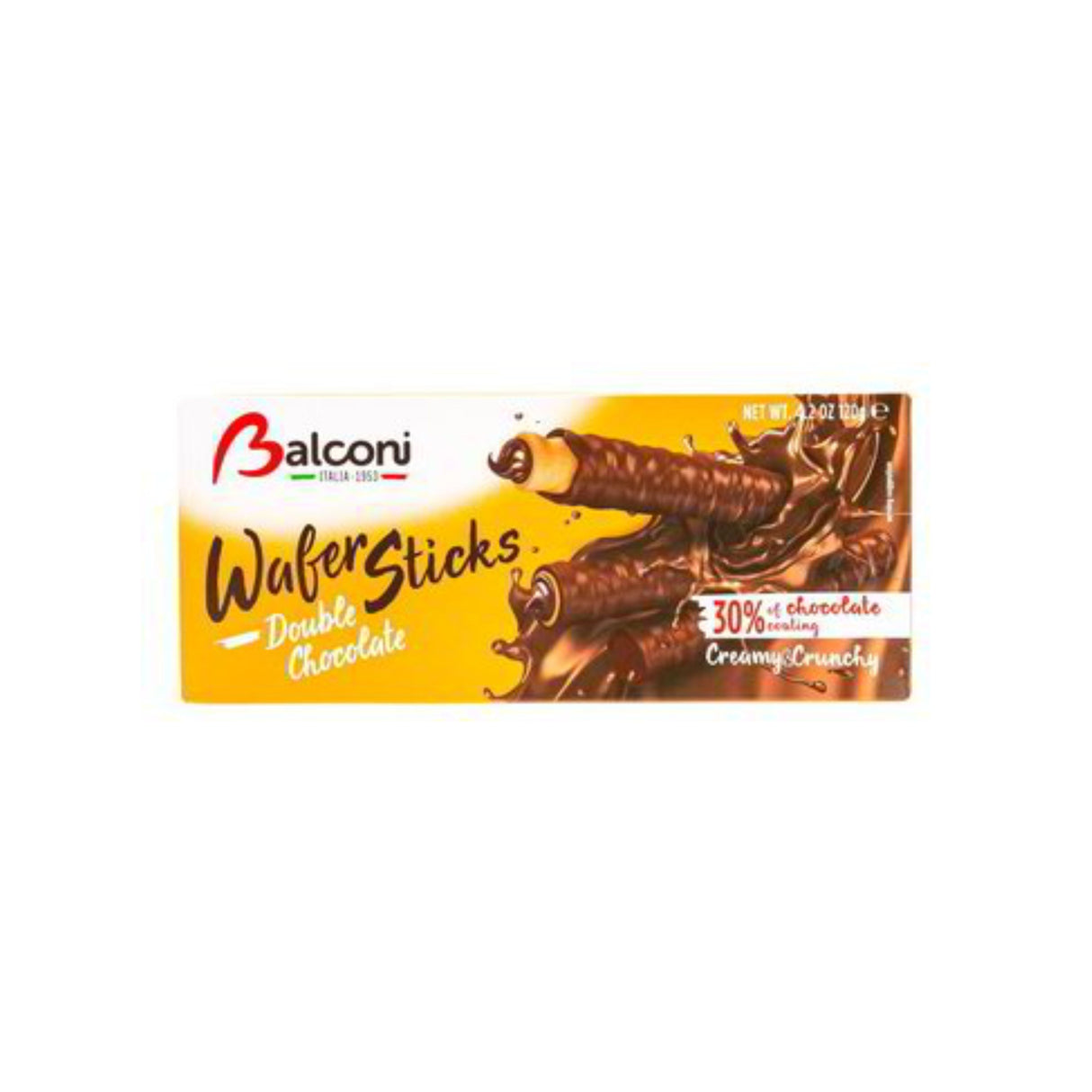 BALCONI WAFER STICKS DOUBLE CHOCOLATE