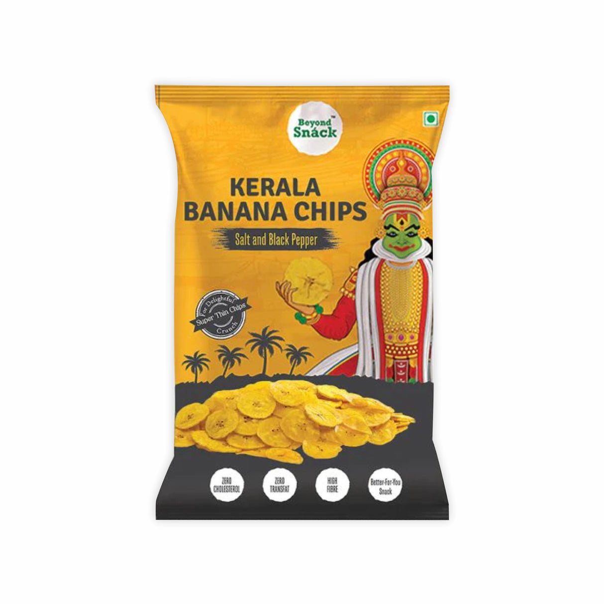 BEYOND SNACKS KERALA BANANA CHIPS SALT & BLACK PEPPER