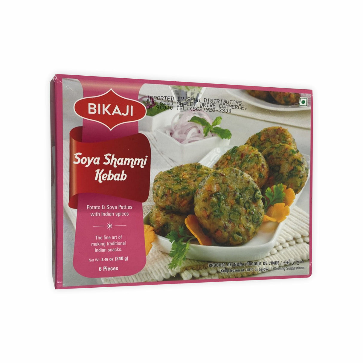 BIKAJI SOYA SHAMMI KEBAB 6PCS