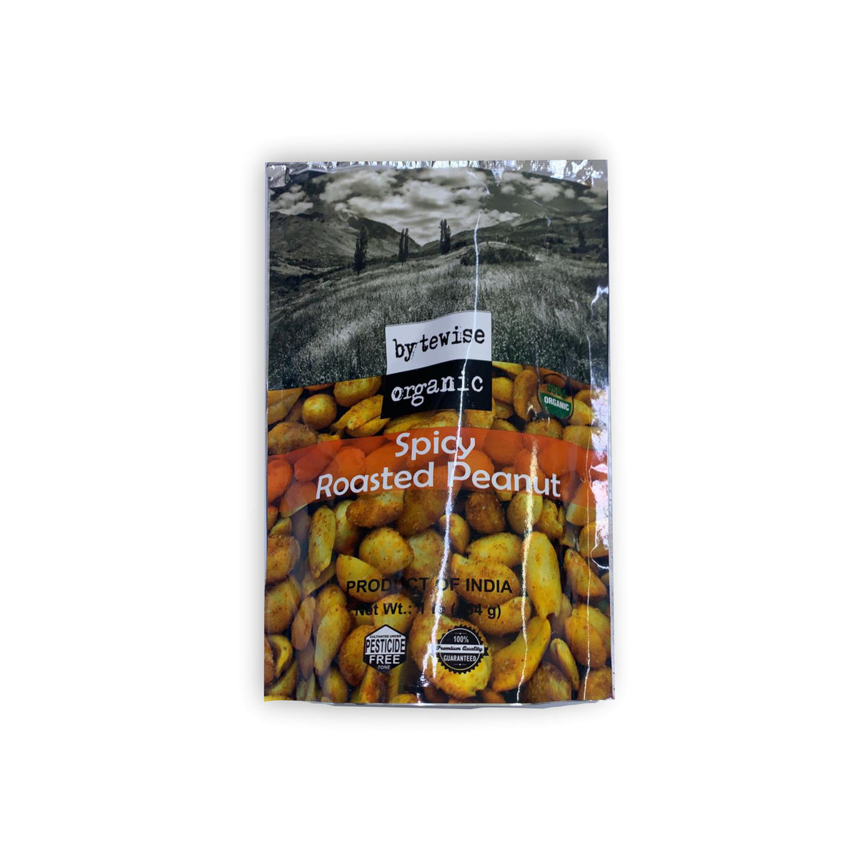 BYTEWISE ORGANIC SPICY ROASTED PEANUTS