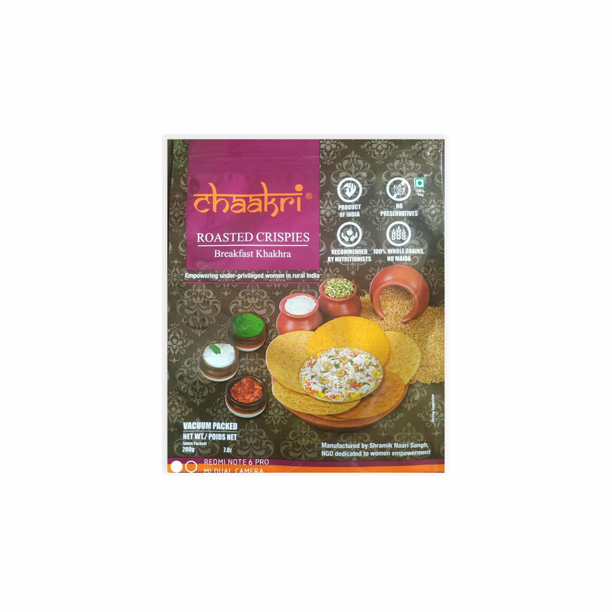 CHAAKRI ROASTED CRISPIES BREAKFAST KHAKHRA