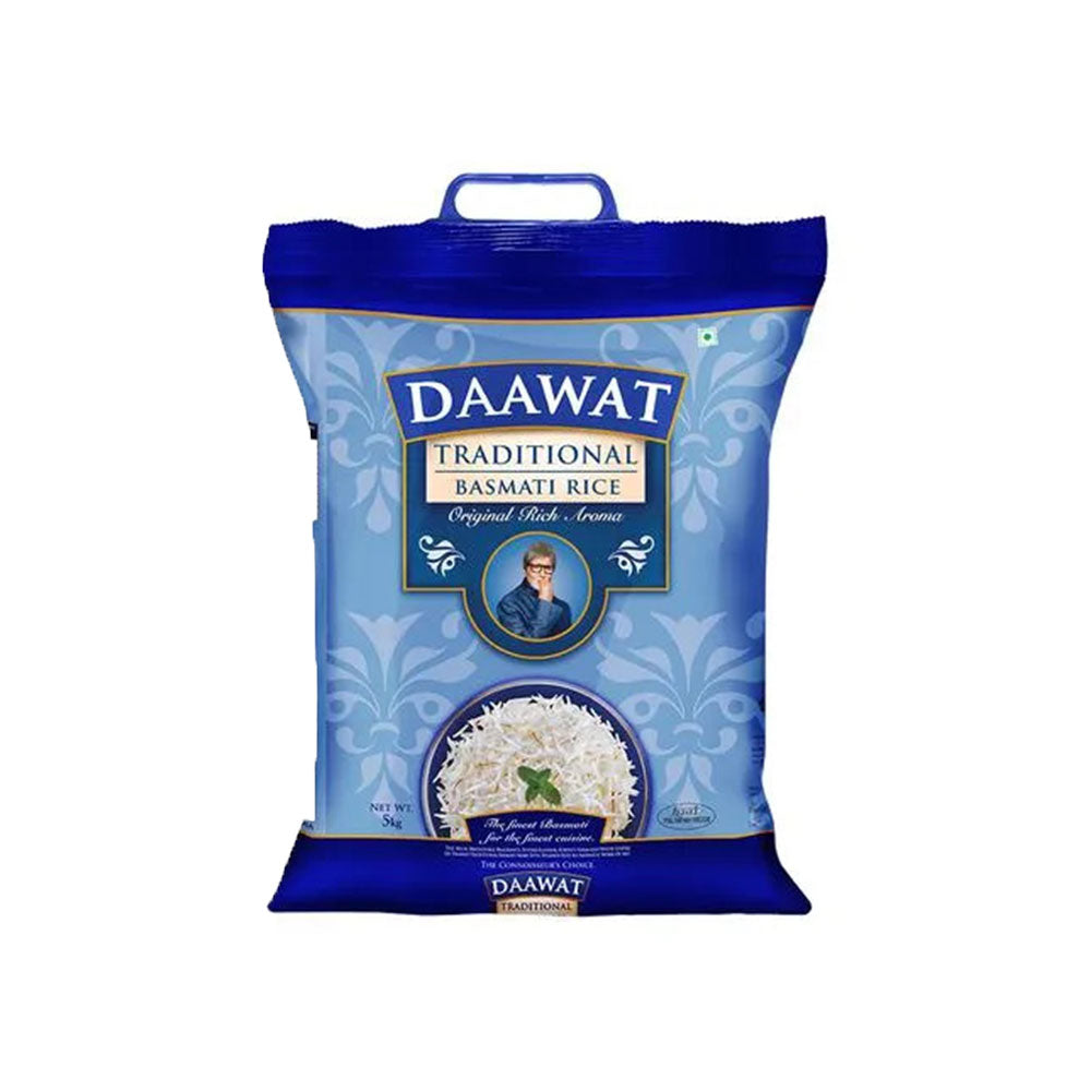 DAAWAT TRADITIONAL BASMATI RICE BLUE BAG