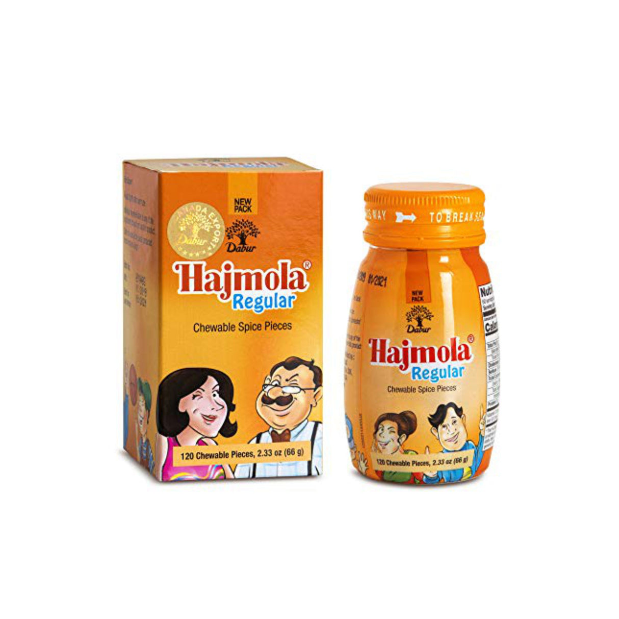 DABUR HAJMOLA REGULAR 120 CANDY