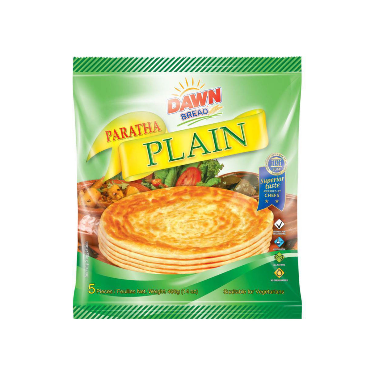 DAWN BREAD PLAIN PARATHA 5 PCS