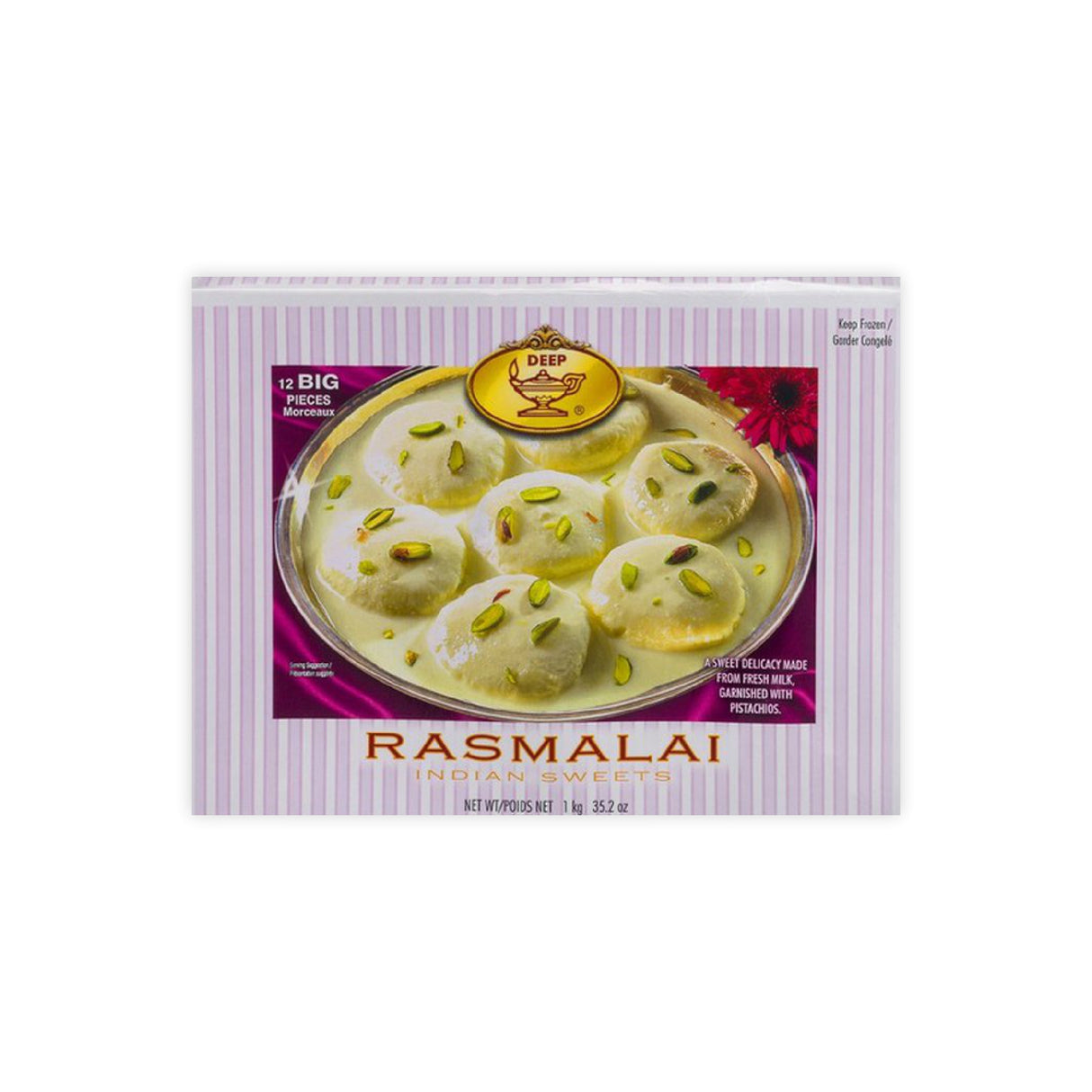 DEEP KESAR RASMALAI 12 PIECES