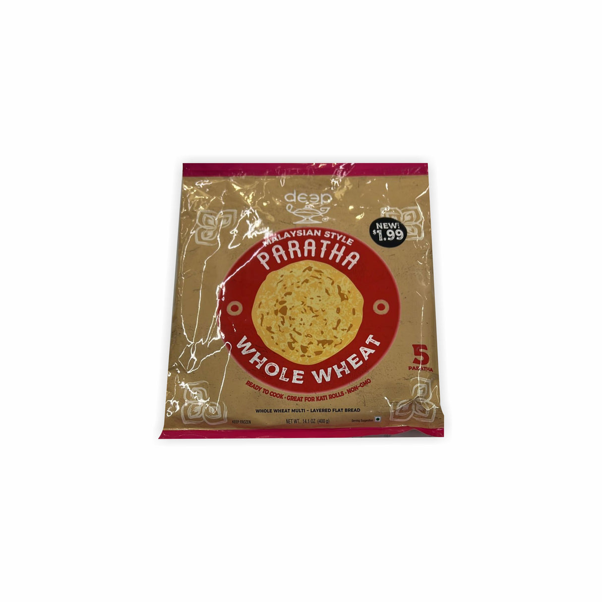 DEEP PARATHA WHOLE WHEAT 5PCS