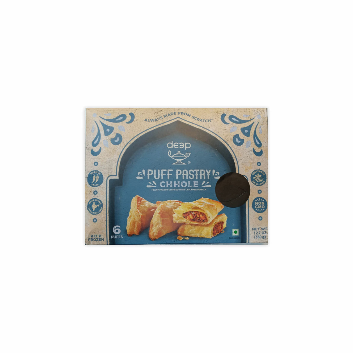 DEEP PUFF PASTRY CHHOLE 6PCS