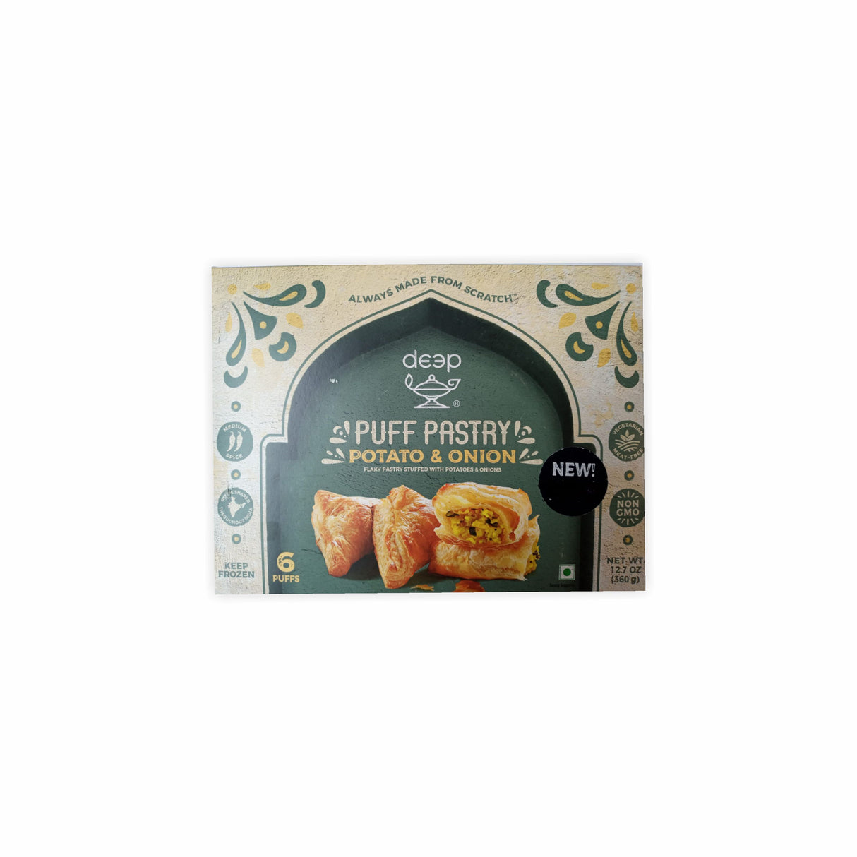 DEEP PUFF PASTRY POTATO ONION 6PCS