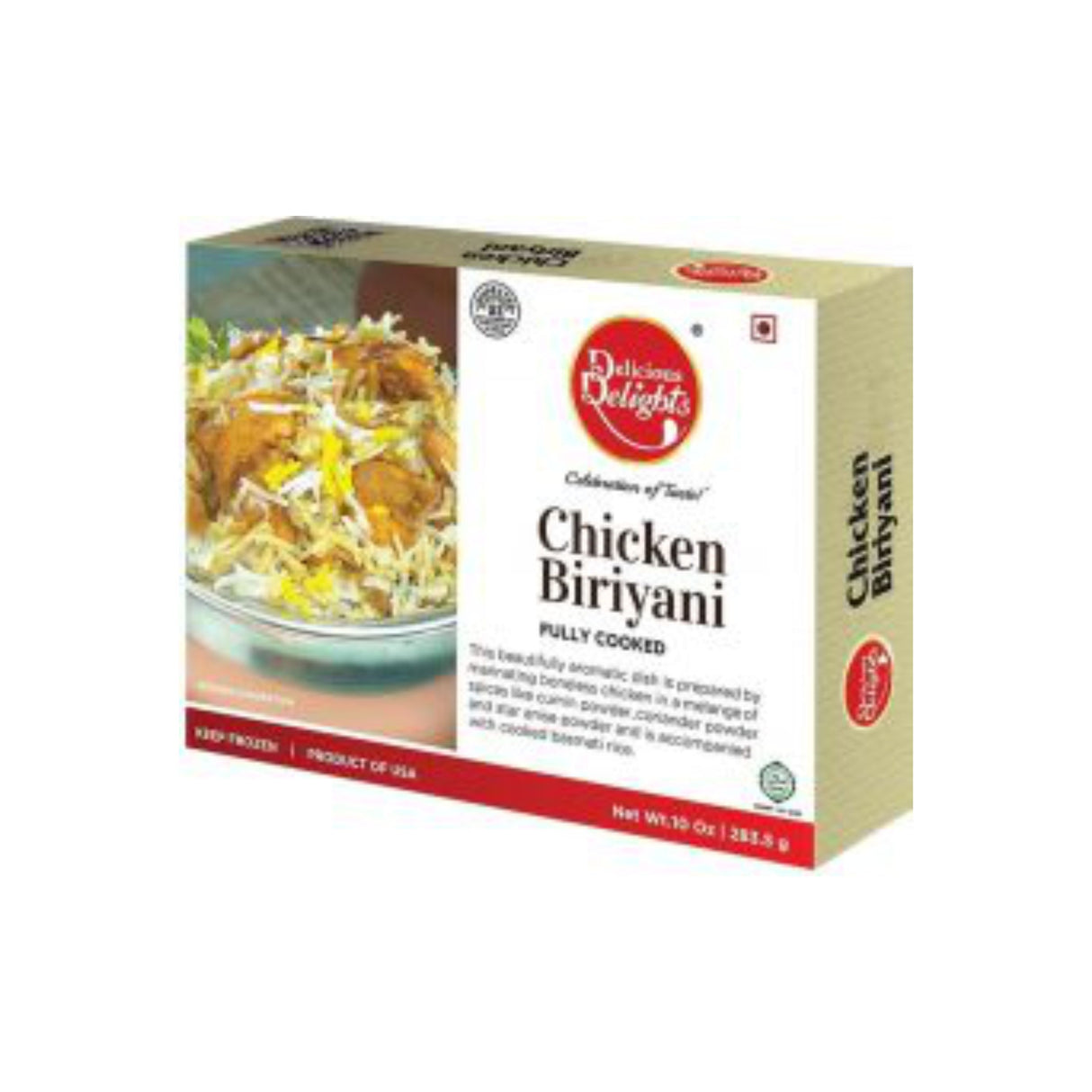 DELICIOUS DELIGHTS CHICKEN BIRYANI 283GM