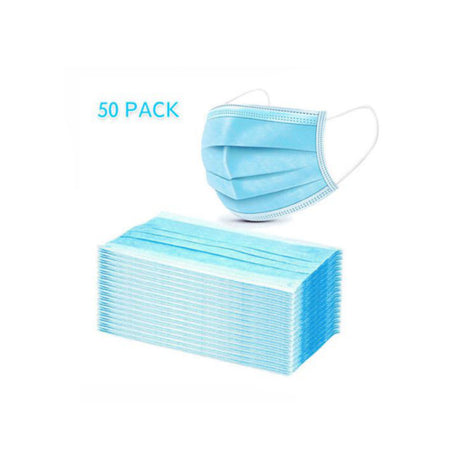 DISPOSABLE FACE MASK 3-LAYER PROTECTION (50PCS)