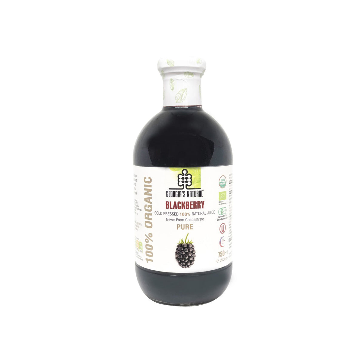 GEORGIA'S NATURAL ORGANIC BLACKBERRY JUICE 1LTR