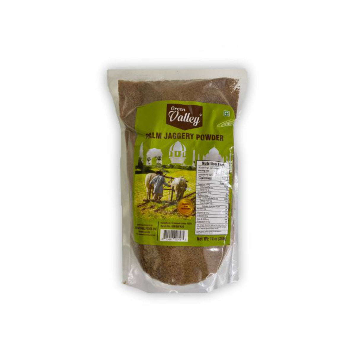 GREEN VALLEY PALM JAGGERY POWDER 398GM