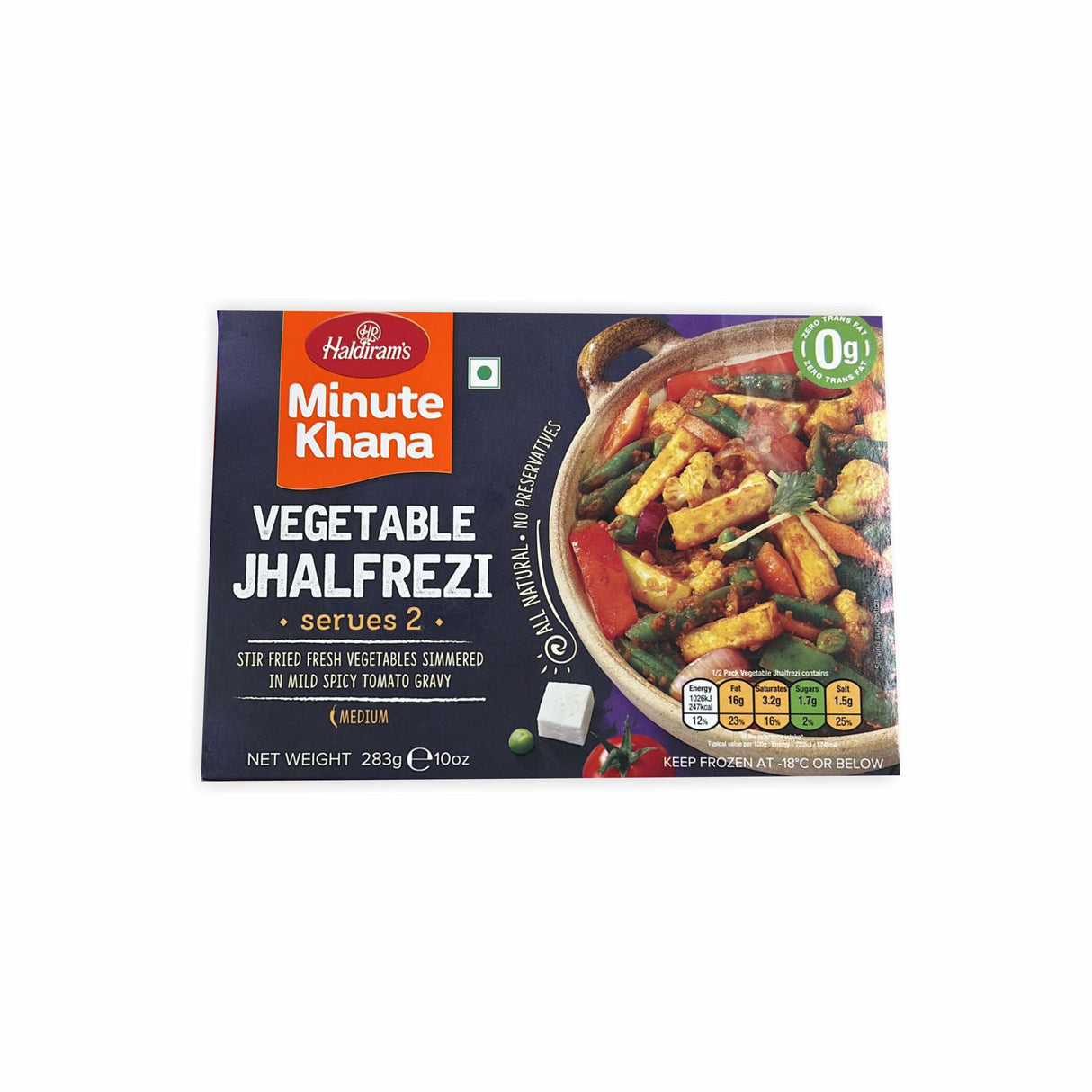 HALDIRAMS MINUTE KHANA VEGETABLE JHALFREZI