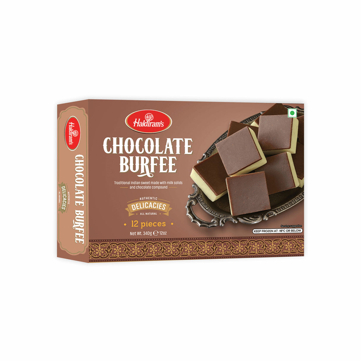 HALDIRAMS CHOCOLATE BURFEE 12PCS