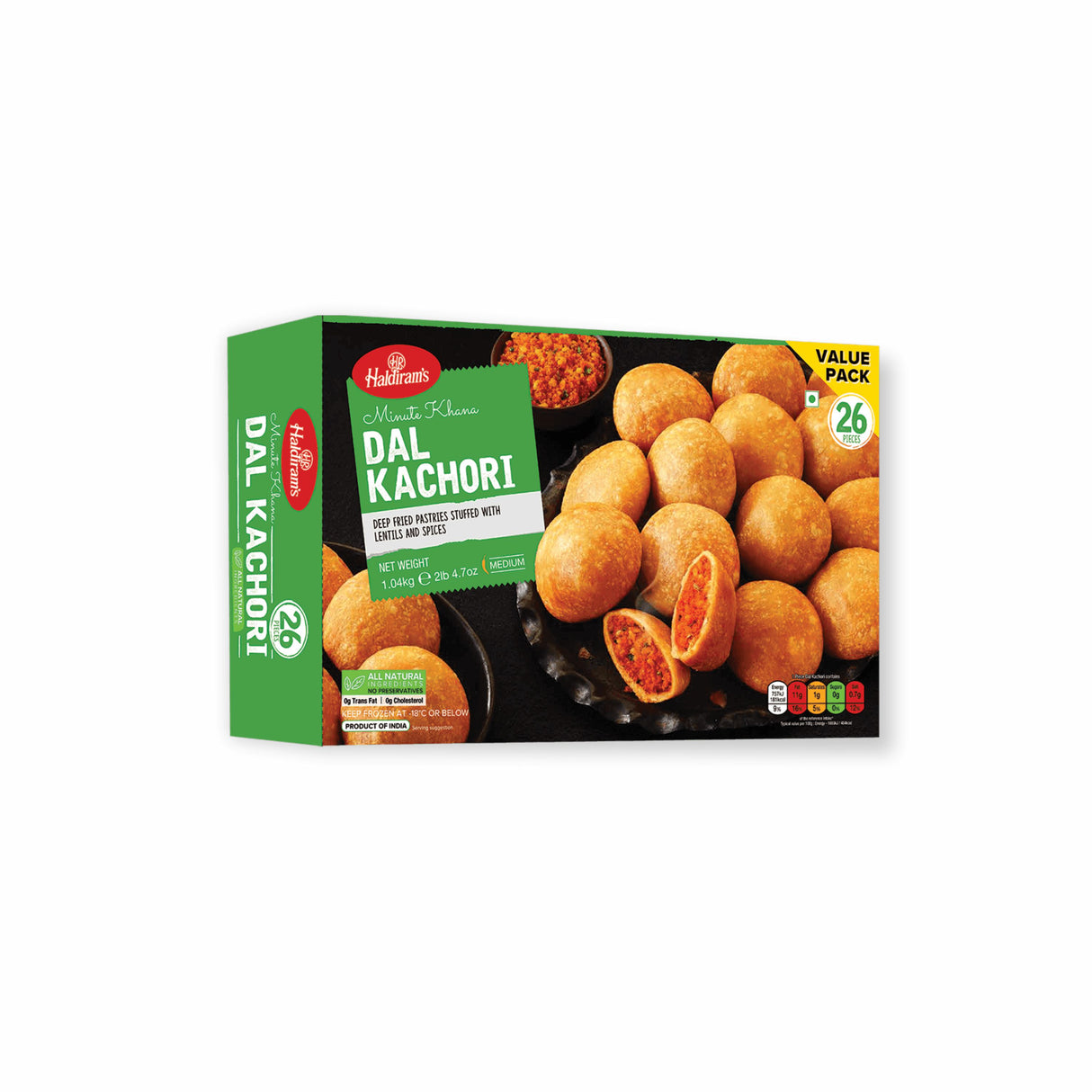 HALDIRAMS MINUTE KHANA DAL KACHORI 8PCS