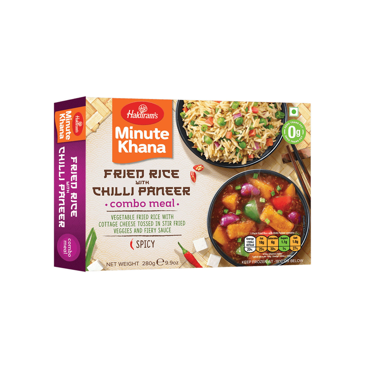 HALDIRAMS MINUTE KHANA FRIED RICE WITH CHILLI PANEER COMBO