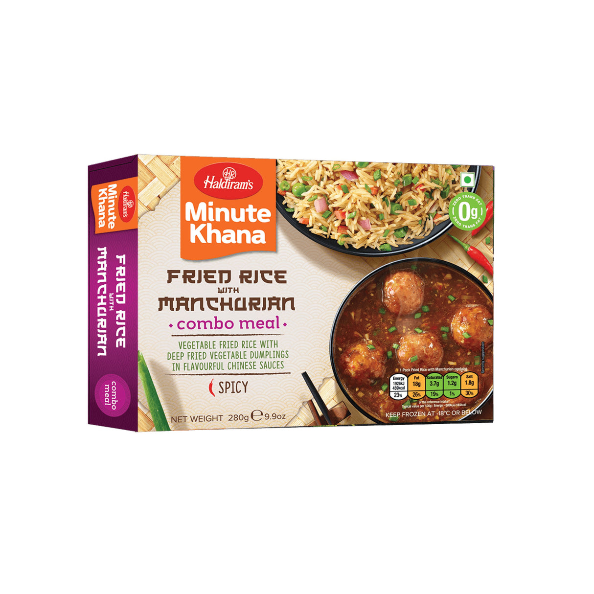 HALDIRAMS MINUTE KHANA FRIED RICE WITH MANCHURIAN COMBO