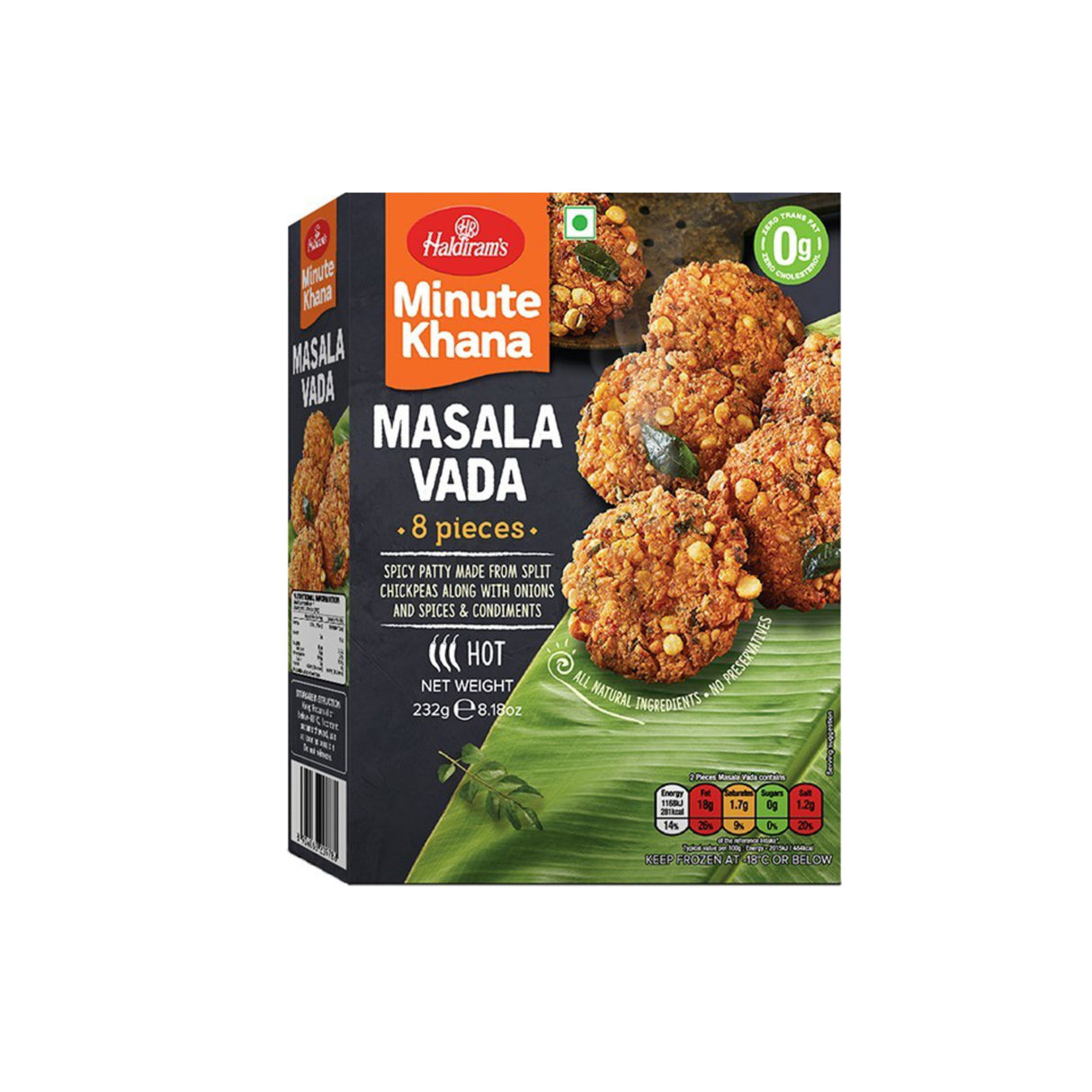 HALDIRAMS MINUTE KHANA MASALA VADA 8PCS