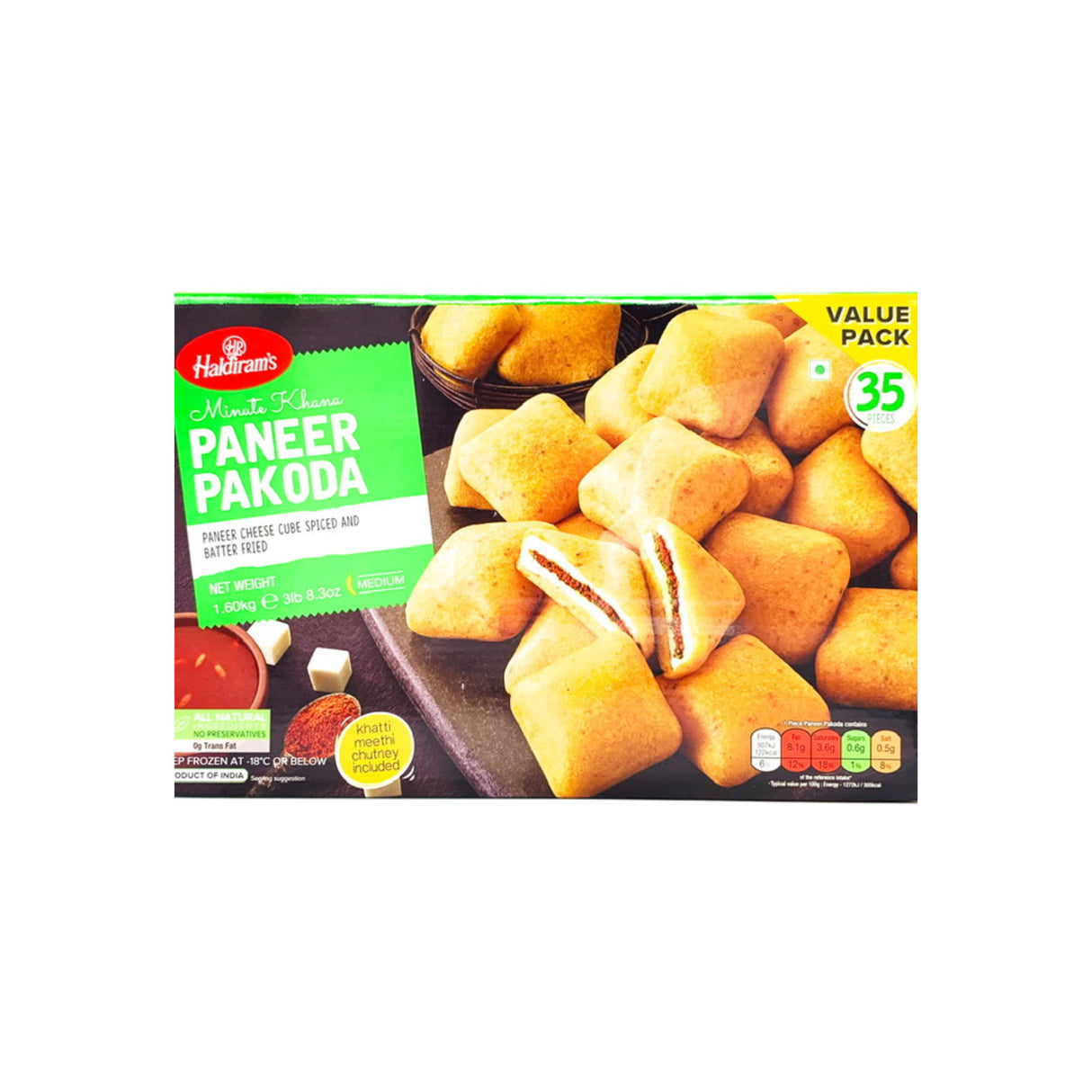 HALDIRAMS MINUTE KHANA PANEER PAKODA 35PCS