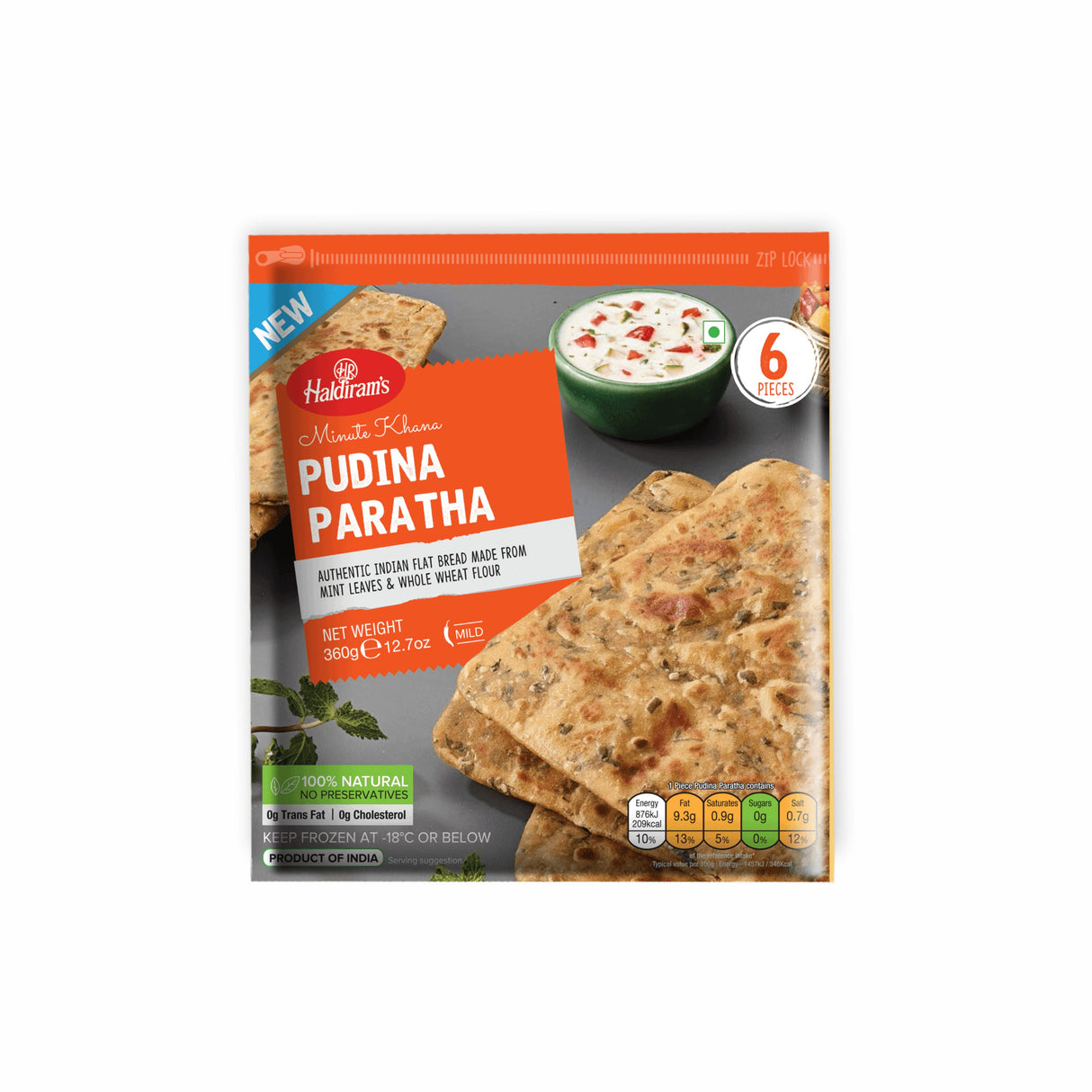 HALDIRAMS MINUTE KHANA PUDINA PARATHA