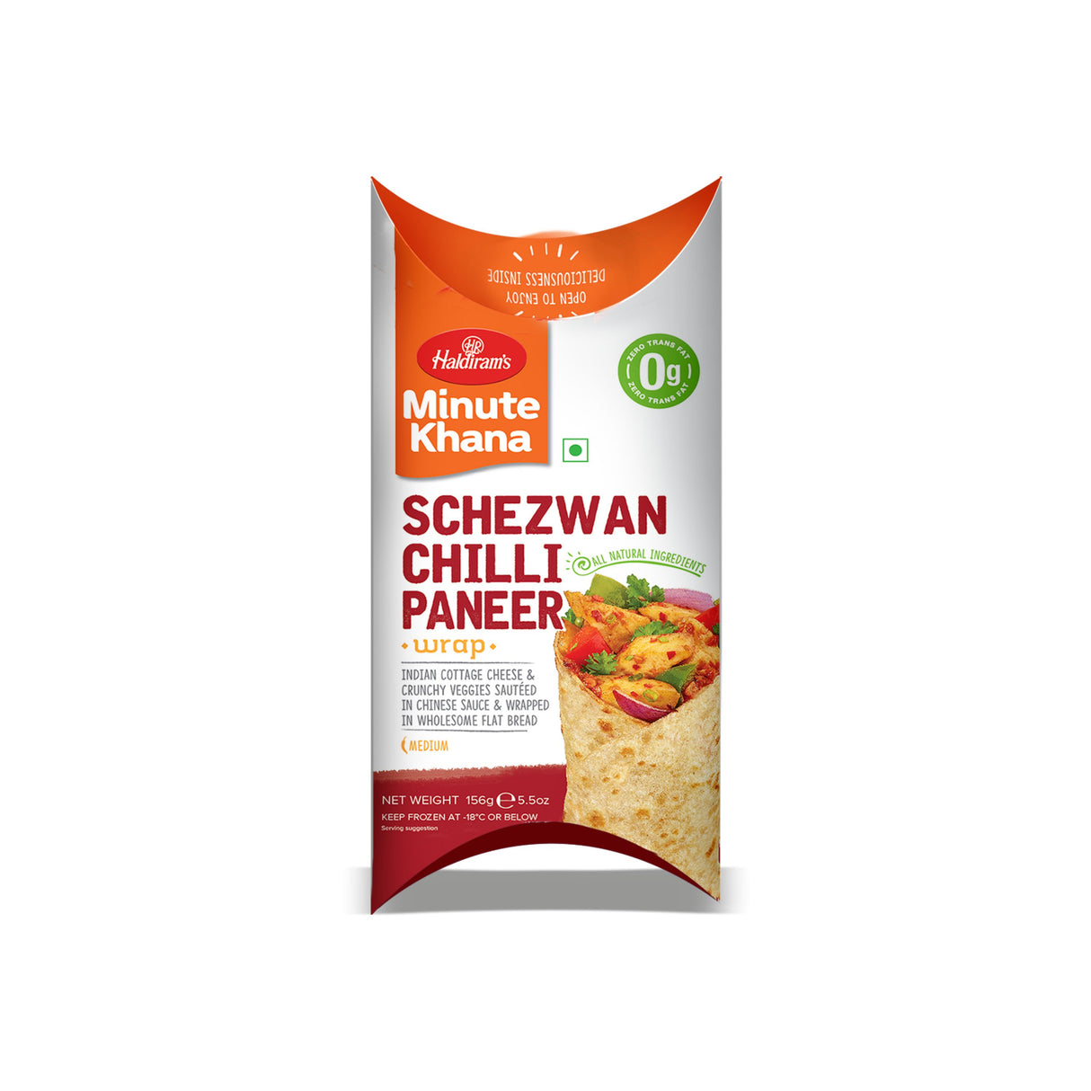 HALDIRAMS MINUTE KHANA SCHEZWAN CHILLI PANEER WRAP