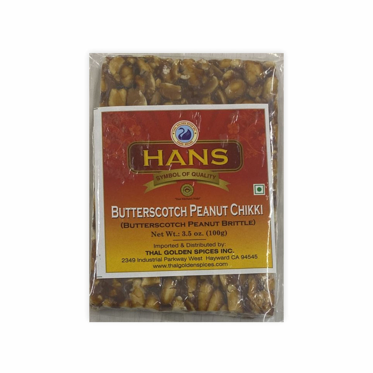 HANS BUTTERSCOTCH PEANUT CHIKKI